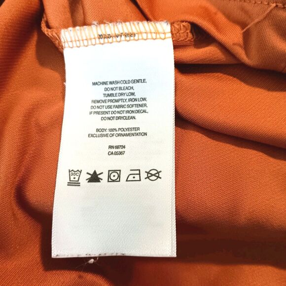 Columbia PFG Long Sleeve Fishing Shirt Rust Orange XLT/TGL Polyester - Picture 10 of 12